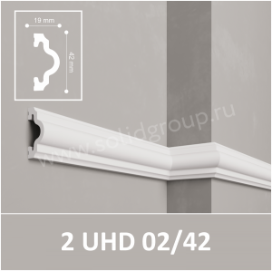 Մոլդինգ Առաստաղի Solid 2 UHD 02/42 2,4մ