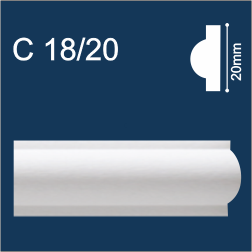 Потолочный Молдинг Solid C18/20 2м