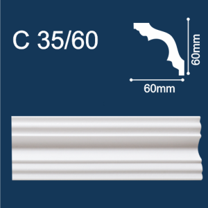 Плинтус Потолочный Solid C53/100 2м