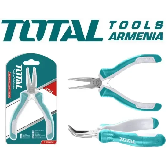 Մինի տափակաբերան թեք երկար քթով աքցան 115մմ THTMN456